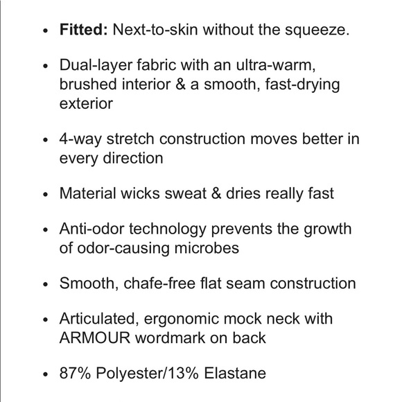 🖤Under Armour Coldgear crew neck top - M - Picture 5 of 6